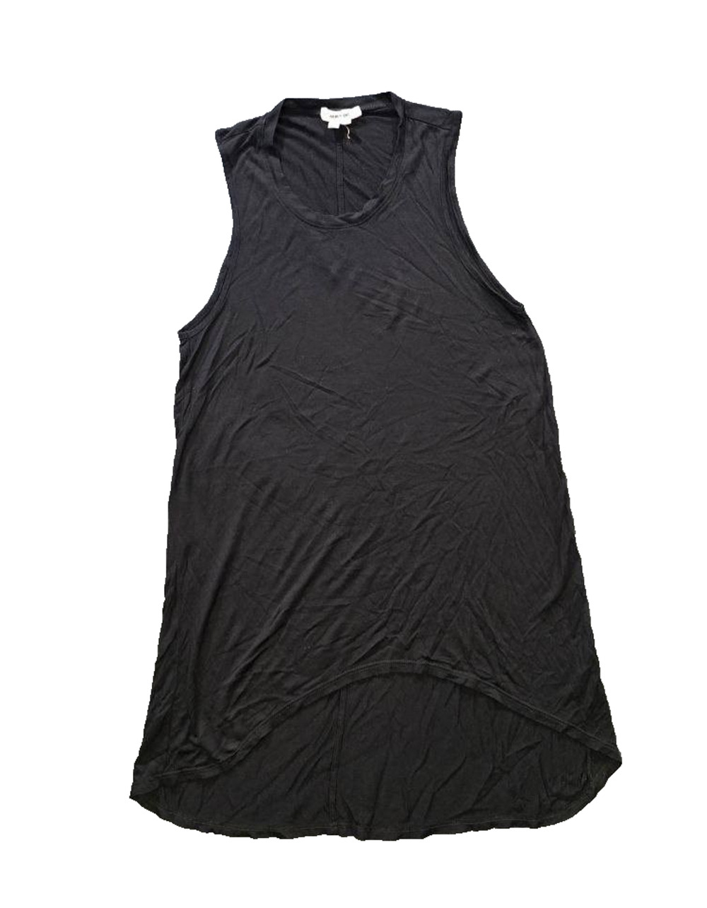 Helmut Lang Vintage Long Black Tank Top Size Small A011242